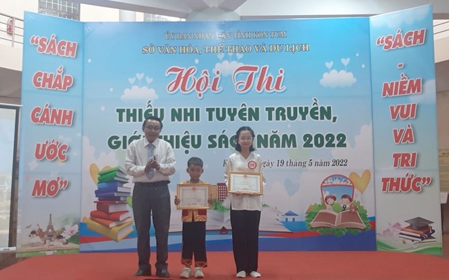 Kon Tum: Hội thi Thiếu nhi tuyên truyền, giới thiệu sách năm 2022 (20/05/2022)